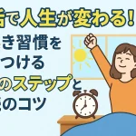 【完全版】朝活で人生が変わる！早起き習慣を身につける7つのステップと継続のコツ