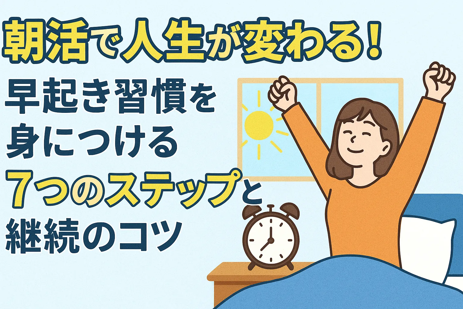 【完全版】朝活で人生が変わる!早起き習慣を身につける7つのステップと継続のコツ