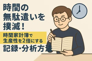 時間の無駄遣いを撲滅！時間家計簿で生産性を2倍にする記録・分析方法