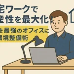 在宅ワークで生産性を最大化！自宅を最強のオフィスにする環境整備術