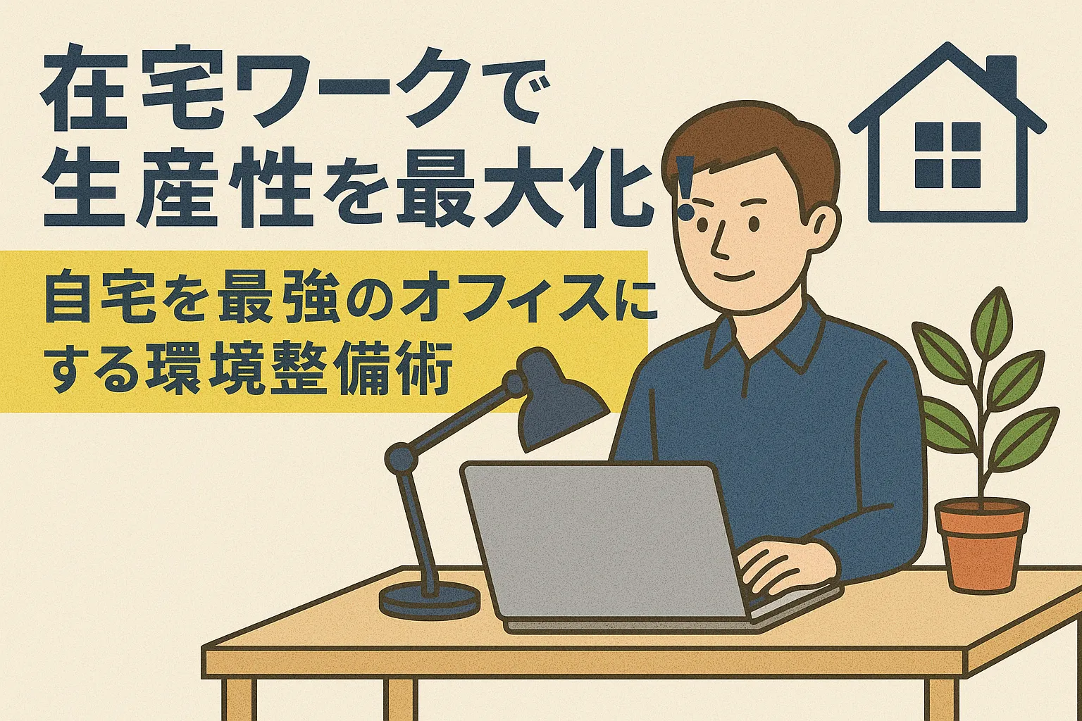 在宅ワークで生産性を最大化!自宅を最強のオフィスにする環境整備術