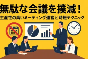 無駄な会議を撲滅！生産性の高いミーティング運営と時短テクニック