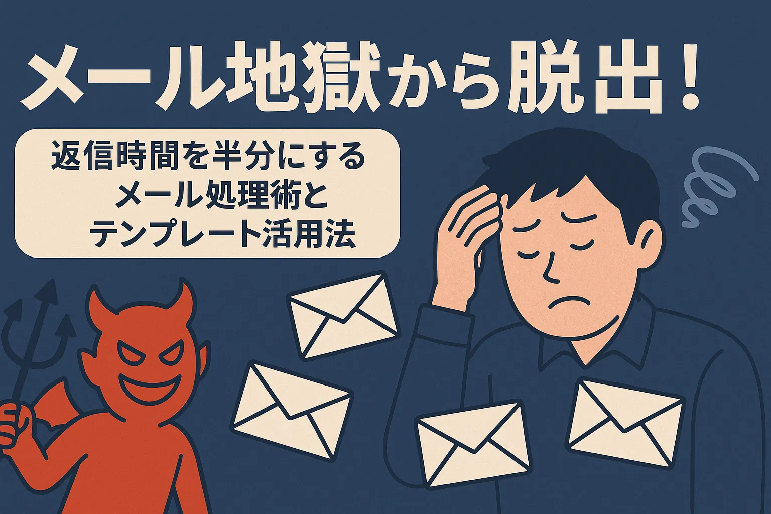 メール地獄から脱出!返信時間を半分にするメール処理術とテンプレート活用法